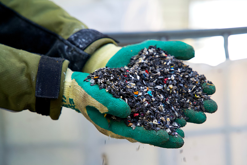 Resíduos de plástico